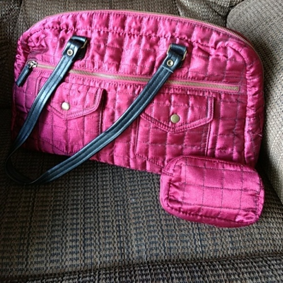 Lancome Handbags - *Sale* Lancome silky fushia bag set